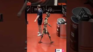 Table Tennis Robot vs Human, Who Wins_ Incredible Wonder Studio Ai #shorts