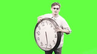 it's time to stop  - Green screen