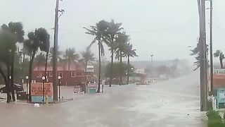 a major disaster accompanied by a storm