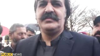CM KPK Ali Amin Gandapur Got Angry on Reporter's Question about Meeting with PM Shahbaz Sharif.