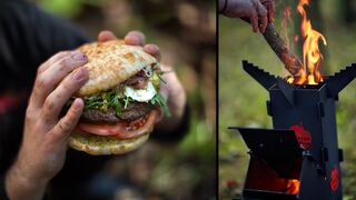Rocket Stove Magic- Burger Italiano by the River