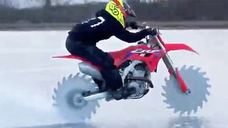Circular saw discs instead of wheels