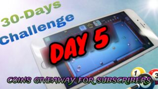 8 Ball Pool 30-Days Challenge | Coins giveaway for Subscriber - Day 5
