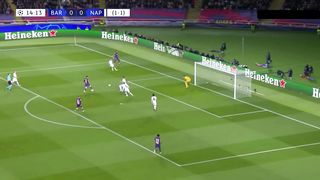 ملخص واهداف مباراه برشلونه ونابولى فى دورى ابطال اوروبا 3-1