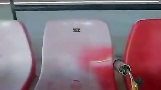 How stadium seats are restored. ????