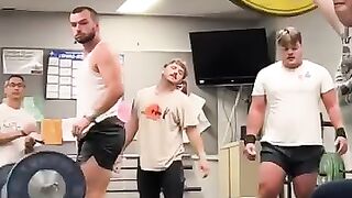 Girl lifting weights