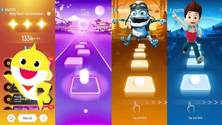 Tiles Hop - Baby Shark vs Gummy Bear vs Crazy Frog Vs Paw Patrol