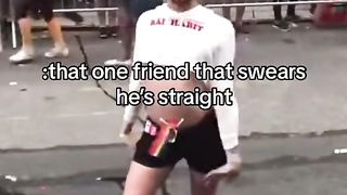 Gay guy dancing