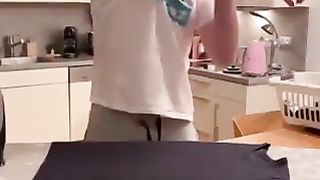 Husband vs Wife - When Ironing and Folding Clothes