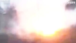 Ukrainian National Guard blow up Russian tanks and weapons in Avdiivka