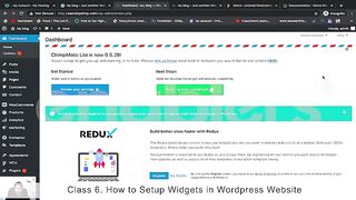 { 6 }  How to Setup Widgets in WordPress Website