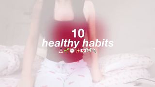 TRYING 10 HEALTHY HABITS FOR A WEEK *life changing* self growth & productivity