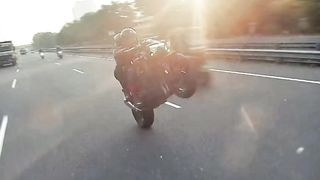 Wheelie on BMW