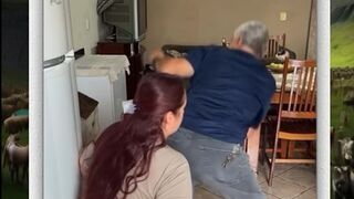 Hilarious Moment between a wife and her husband