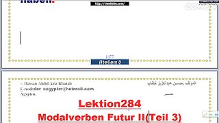 تعليم اللغة الألمانية Modalverben Futur II Teil 3