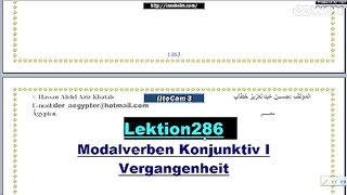 تعليم اللغة الألمانية Modalverben kONJUNKTIV I VERGANGENHEIT