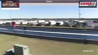 Car goes airborne