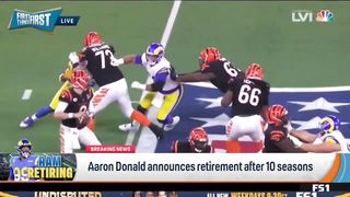 FIRST THINGS FIRST _ GOAT defensive player- Nick BREAKING Aaron Donald announces retirement from NFL