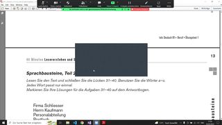 تعليم اللغة الألمانية - حل امتحان معهد ت تلك Telc B1 Beruf Sprachbausteine