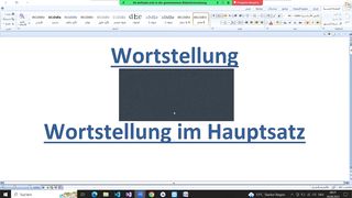 ترتيب الكلمات في الجملة - تعليم اللغة الألمانية  Wortstellung