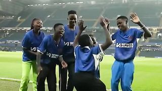Ghetto kids dancing at the Stanford bridge
