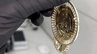 10K Yellow Gold Saint Jude Coin Pendant