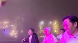 dancing with friends