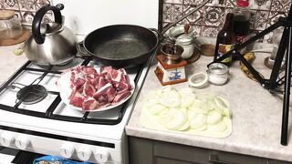 Мясо по кремлевский.