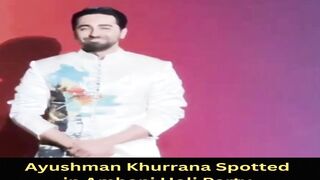 Ayushman Khurrana Spotted in Ambani Holi Party #ayushmankhurana #short #shorts #trending #viral #bollywood #viralshorts