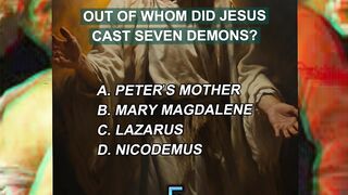 Bible Quiz. You Are Bad If You Don't Get 6-10.