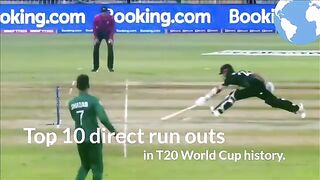 Top 10 Direct Run Outs in T20 World Cup History | Sports News | Real Cricket Moments
