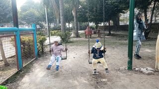 Hoorab and Hadi at park