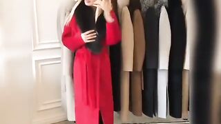 ВЪЛНЕНО ПАЛТО С ЯКА ОТ КОЖА(1)