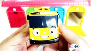Tayo Bus Garage Toys and Kinder Surprise Eggs Surprise Toys Fun Video