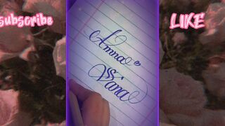 Name calligraphy || name design || stylish name. How to write your name in cursive