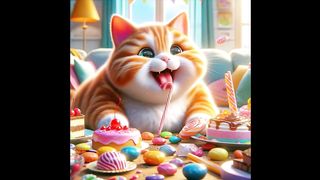 My cat loves sweet