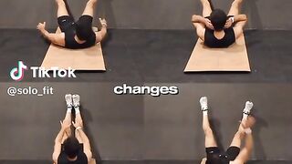 Abdominal training for 6 pack abs
