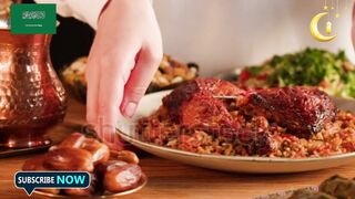 Kabsa close-up, rice and meat dish, saudi arabia national traditional food. رمضان