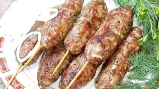 I'm cooking Lula Kebab in the oven. Juicy, aromatic and very tasty. Easy recipe.