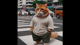 The kitten's father smokes