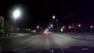 The fall of a large meteorite
