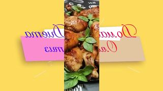 CHICKEN LEGS IN HONEY-MUSTARD SAUCE / A very quick and simple recipe for baked drumsticks in the oven