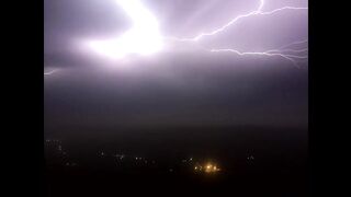 Lightning caught over Baku!