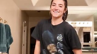Charlis first tik tok ever posted in the hype house…
