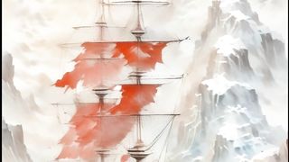A_beautiful ship sailing on