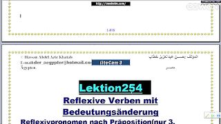 تعليم اللغة الألمانية تابع الأفعال المنعكسة الجزء 10