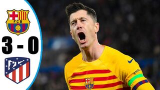 ملخص مباراة برشلونة واتليتكو مدريد اليوم 3-0