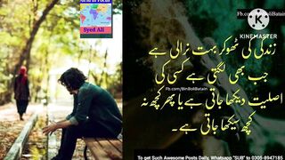 Zindagi Ki Thokar Bohot Nirali Hai. #World in focus #SyedAli