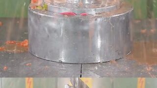 Hydraulic press watermelon