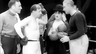 Charlie chaplin heavy weight  boxing...